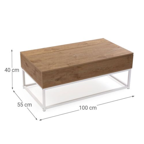 Mesa de Centro Elevable con Patas de Metal 21300065
