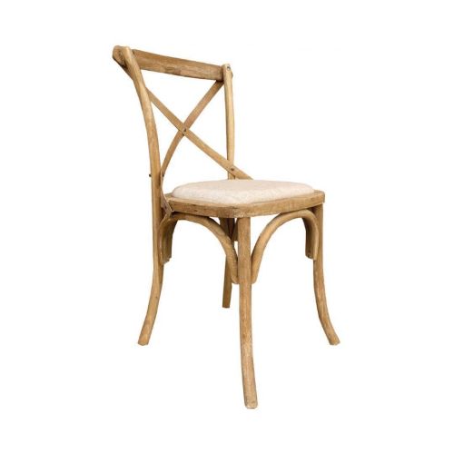 Silla de Comedor de Roble con Asiento de Lino BRIG