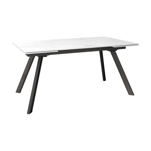Mesa de Comedor Extensible con Estructura de Metal Negro TASMAN