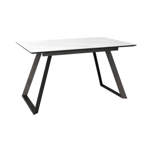 Mesa Sena Extensible de 160 cm de Porcelana con Estructura Negra BOGAL CNG085N