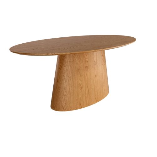 Mesa comedor fija ovalada roble biselado 180 cm NAMIB