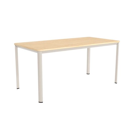 Mesa de Comedor Patas Marfil Fija de 140 cm metal-Melamina ONEA