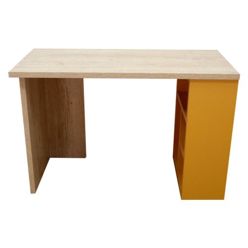 Escritorio Juvenil con Acabado en Bambú y Pata Mostaza AZCHS01