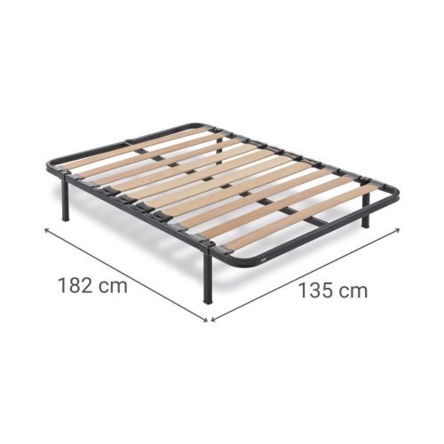 Somier Metálico con Lamas y Refuerzo Lumbar 135x182 cm SOMIFLEX F2 9231511