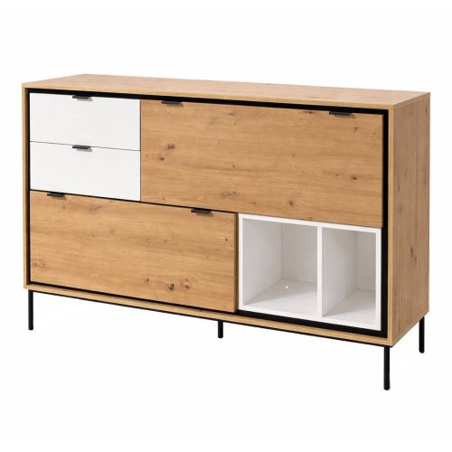 Aparador de Salón con Cajones y Puertas K2 Amazona-Blanco 405