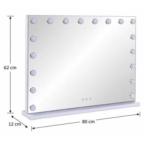 Espejo de Tocador LED con 18 Bombillas Táctil ES-233169
