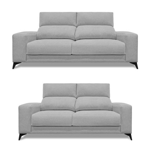Conjunto de Sofá 3+2 Plazas con Cabezal Reclinable y Asientos Deslizantes OMAR