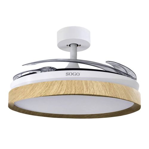 Ventilador de Techo SOGO VEN-SS-21850 con Aspas Retráctiles y Luz LED
