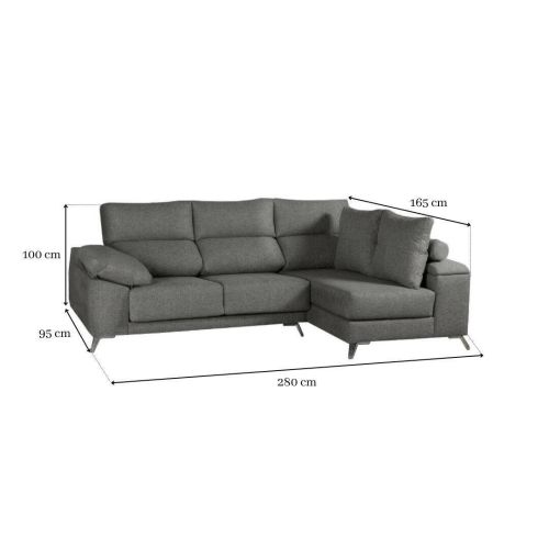 Sofá Chaise Longue Derecha con Arcón LAURA