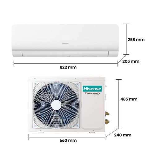 Aire Acondicionado Hisense 2136F Inverter WiFi R32 A++/A+ KC25YR3B