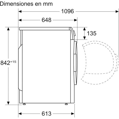 Secadora BALAY 8kg Bomba Calor A++ Blanca 3SB288BE