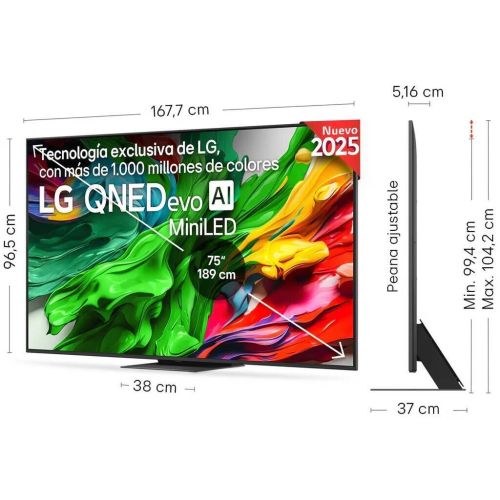 Televisor LG 75" QNED 75QNED86A6A 4K 120Hz MiniLED Smart TV