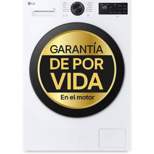 Lavadora Carga Frontal 8 kg 1200 rpm AI DD Steam TurboWash360 LG F2X50S8TLB