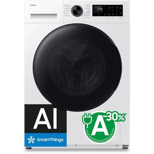 Lavadora Secadora Samsung AI EcoBubble Vapor Blanca WD90HG5U34BEEC