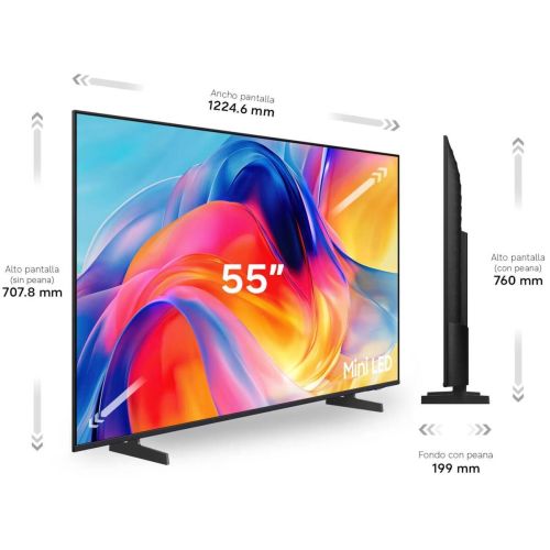 Televisor 55" Samsung TU55M72HAUXXC M72H Mini LED 4K con Vision AI