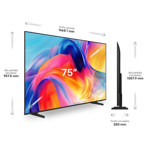 Televisor 75" Samsung Mini LED 4K Smart con IA TU75M73H