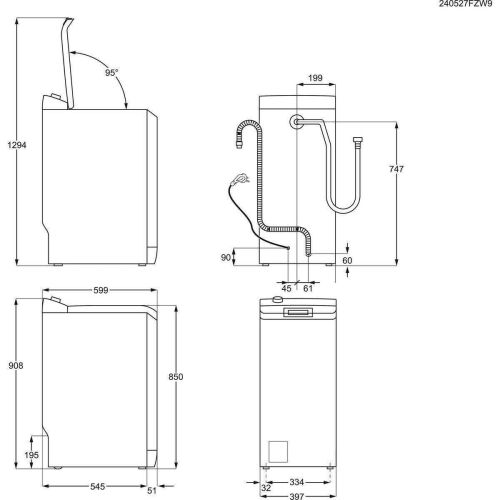 Lavadora Carga Superior Electrolux ETE6172P1A 7 kg 1200 rpm SensiCare