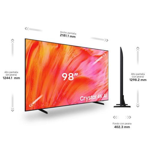 Televisor 98" Samsung TU98U9005H Crystal UHD 4K con IA