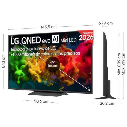 Televisor 65" LG 65QNED8EB3B QNED evo MiniLED 4K con IA