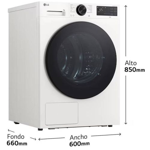 Secadora Bomba de Calor LG RHX5009TLB 9 Kg Dual Inverter con AI Dry