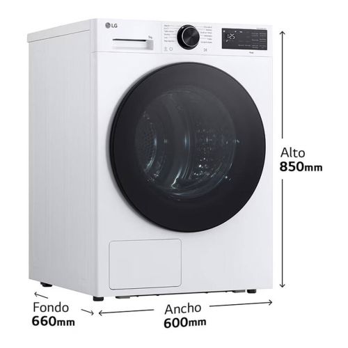 Secadora Bomba de Calor LG RHX5008TLB 8 Kg Dual Inverter AI Dry