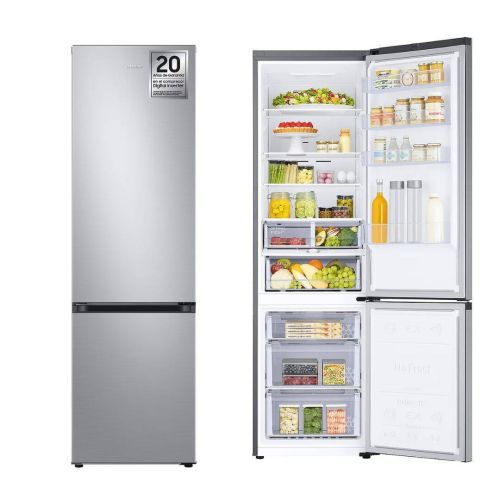 Frigorífico Combinado SAMSUNG No Frost 200cm Inox Smart WiFi RB38C603DSA