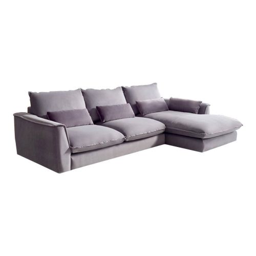 Sofá Chaiselongue Derecha Tapizado en Tejido Aquaclean MAURO