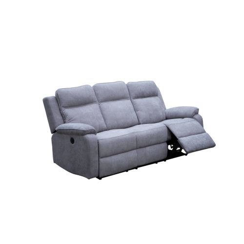 Sofá 3 Plazas Relax Eléctrico Tapizado en Tela BAHAMAS