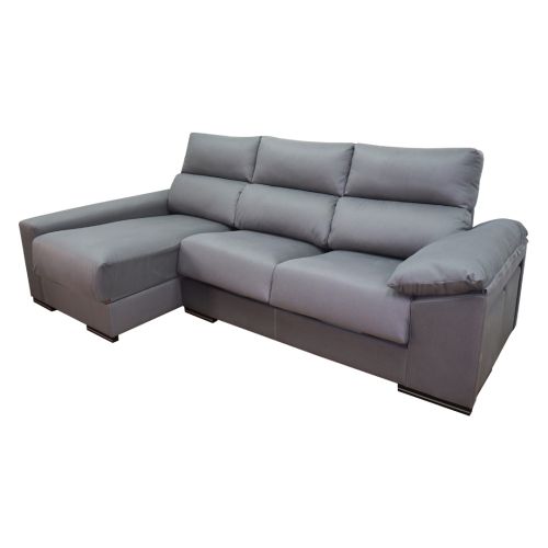 Chaise Longue Izquierda con Arcón y 2 puff ARIEL