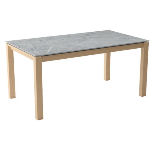 Mesa Extensible con Patas de Madera Tostada y Encimera Vera KERALA