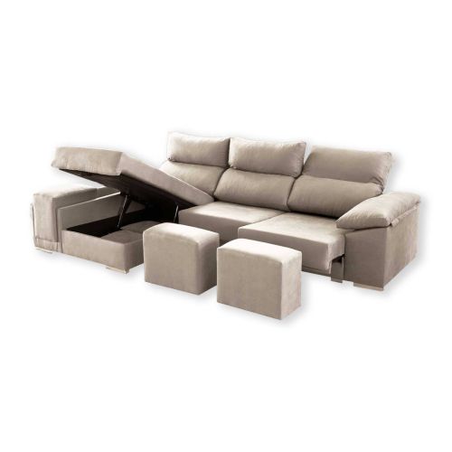 Sofá 2 Plazas con Chaise Longue a la izquierda Modelo Kenia