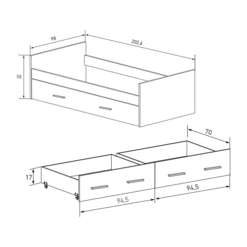 Cama Nido Frontal AURA
