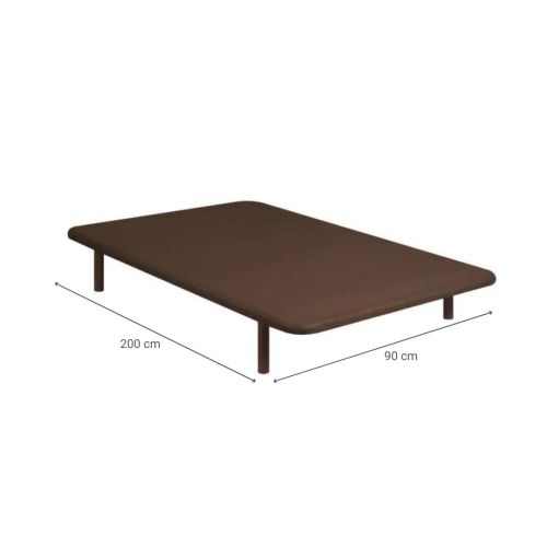 Base Tapizada en color Wengue 90x200 cm PIKOLÍN DL12084