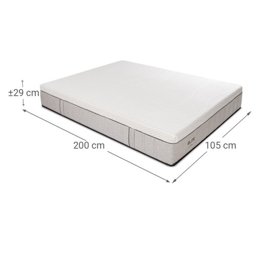 Colchón 105x200 cm de Muelles Ensacados con 3 cm de Visco Flow ELITE NOVA