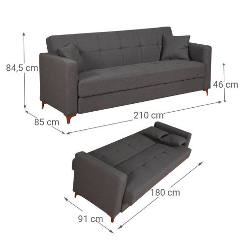 Sofá Cama Clic-Clac con Arcón MÁLAGA