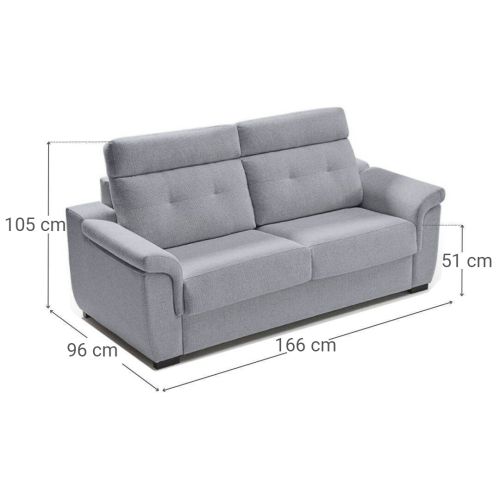 Sofá Cama Italiano 2 Plazas ZAIRA