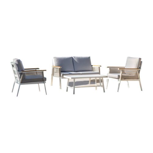 Conjunto de Jardín Blanco de Aluminio-Cuerda LIMA