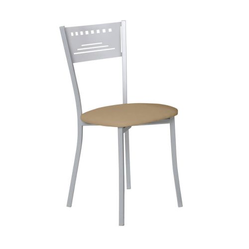 Silla de Cocina Aluminio con Asiento Tapizado 897/AL