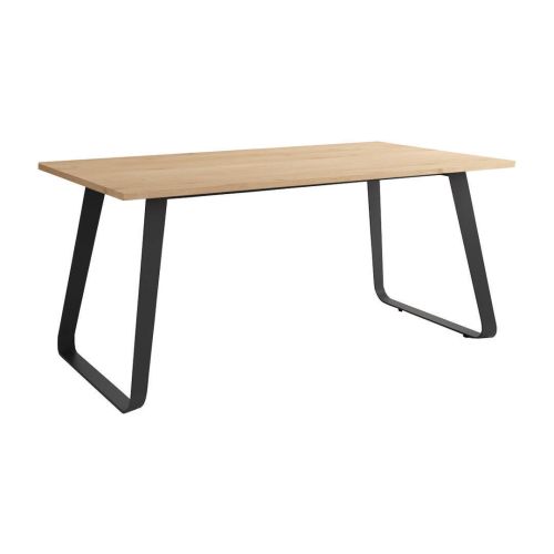 Mesa Como 160 cm Color Roble y Patas Negras BOGAL CNG068NR