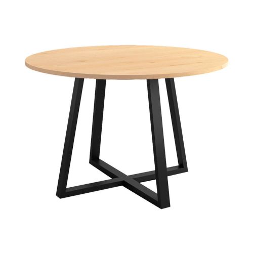 Mesa Lugano Circular 120 cm Estuctura Negra BOGAL CNG049N