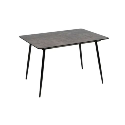 Mesa de Comedor Extensible con Patas de Hierro 611806 en Gris