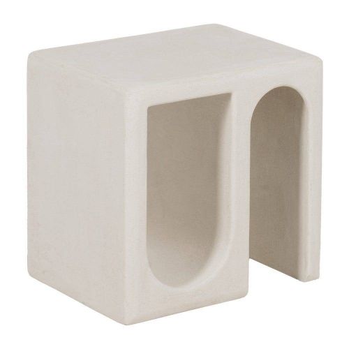 Mesa Auxiliar Blanca de DM sin Montaje 48 cm 613666