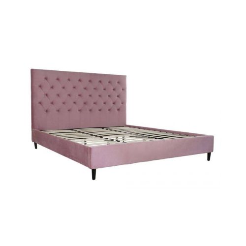 Cama Tapizada Rosa para Colchón de 180x200 cm MB-189196