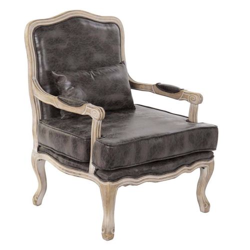Sillón Clásico con Cojín de efecto Desgastado MB-162703