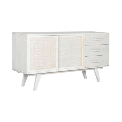 Aparador de 2 Puertas y 3 Cajones Color Blanco Roto MB-215068