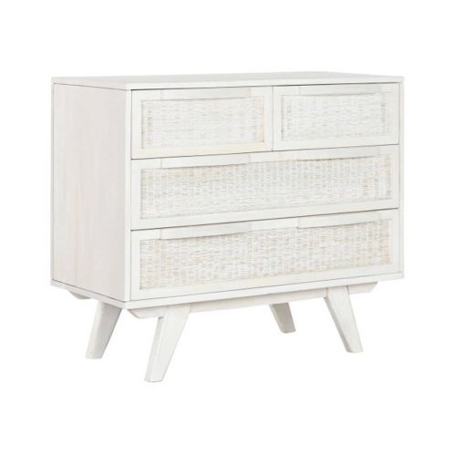 Aparador de 4 Cajones Color Blanco Roto MB-215077