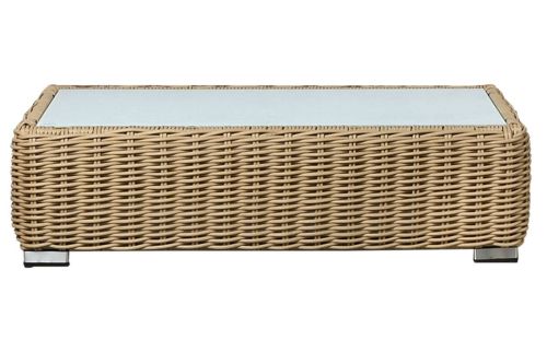 Mesa de Centro de Ratán Sintético-Cristal MB-218347