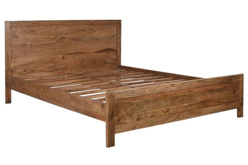 Cama con Cabecero de Madera Acacia Natural MB-215246
