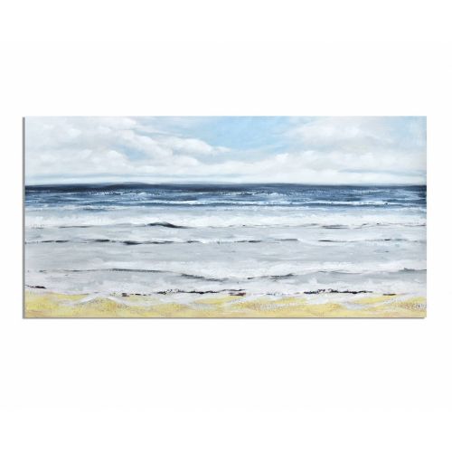 Cuadro de 50% Óleo Sobre Lienzo Paisaje Marino 81-426