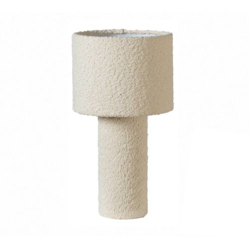 Lámpara de Mesa de 43 cm Color Blanco con Estructura de Rizo LUMEN 57-765